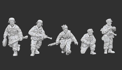 WWII Summer Finnish Command Squad (5 models) Various Scales Historical Wargaming (US tariffs are pre-paid by us)