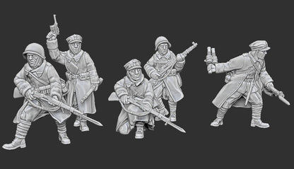 WWII Infantry Polish Rifleman (5 models) Various Scales Historical Wargaming