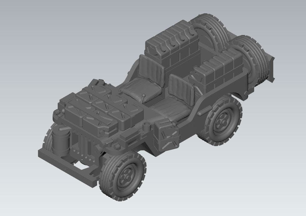 WWII British SAS LRDG Jeep Various Scales Historical Wargaming