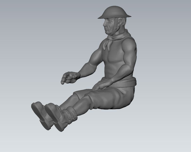 WWII British 8th Army Generic Gun Crew British Various Scales Historical Wargaming