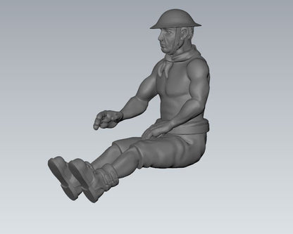 WWII British 8th Army Generic Gun Crew British Various Scales Historical Wargaming