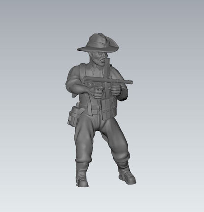 WWII Australian Combat Squad (7 models) Various Scales Historical Wargaming