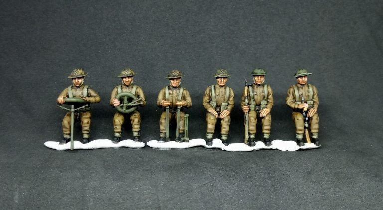 WWII British Generic Drivers And Passengers Set (6 models) Various Scales Historical Wargaming