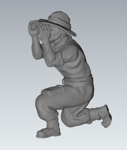 WWII Chindit 3 Inch Mortar with Crew (4 models) Various Scales Historical Wargaming