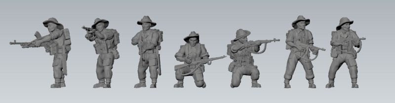 WWII British Chindit Combat Squad (7 models) Various Scales Historical Wargaming