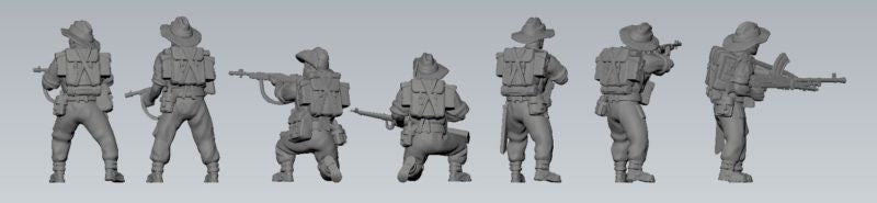 WWII British Chindit Combat Squad (7 models) Various Scales Historical Wargaming (US tariffs are pre-paid by us)