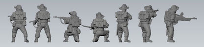 WWII British Chindit Combat Squad (7 models) Various Scales Historical Wargaming
