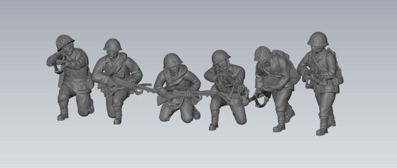 WWII Japanese SNLF Assault Squad (6 models) Various Scales Historical Wargaming