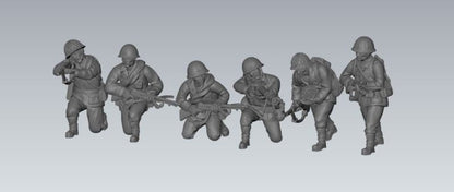 WWII Japanese SNLF Assault Squad (6 models) Various Scales Historical Wargaming