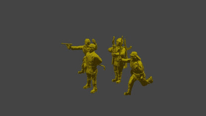 WWII Japanese HQ Officers Set (4 models) Various Scales Historical Wargaming (US tariffs are pre-paid by us)