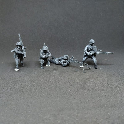 WWII Japanese LMG Team (4 models) Various Scales Historical Wargaming (US tariffs are pre-paid by us)