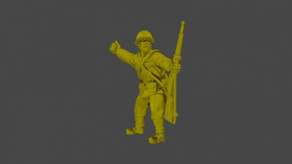 WWII Japanese Riflemen Squad (5 models) Various Scales Historical Wargaming (US tariffs are pre-paid by us)