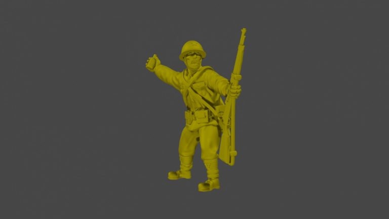 WWII Japanese Riflemen Squad (5 models) Various Scales Historical Wargaming