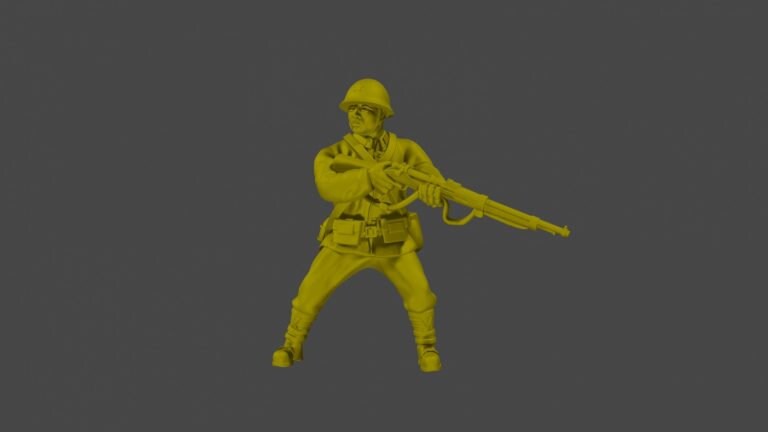 WWII Japanese Riflemen Squad (5 models) Various Scales Historical Wargaming