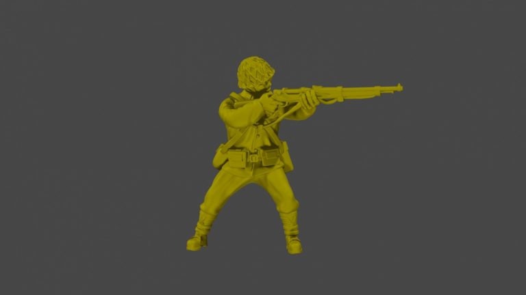 WWII Japanese Riflemen Squad (5 models) Various Scales Historical Wargaming