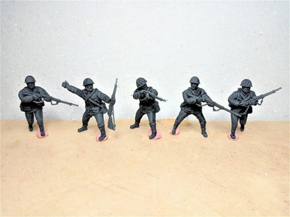 WWII Japanese Riflemen Squad (5 models) Various Scales Historical Wargaming (US tariffs are pre-paid by us)