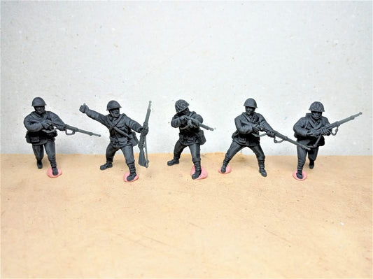 WWII Japanese Riflemen Squad (5 models) Various Scales Historical Wargaming (US tariffs are pre-paid by us)