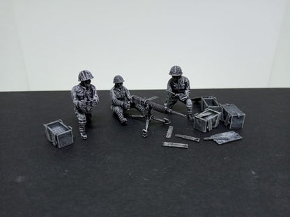 WWII Japanese Type 92 MMG Team (3 models) Various Scales Historical Wargaming
