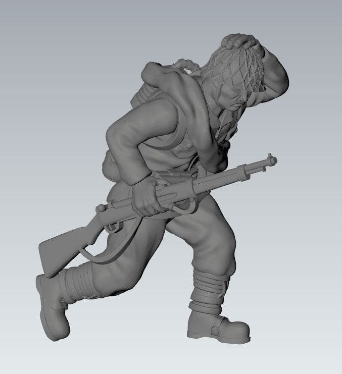 WWII Japanese SNLF Squad (5 models) Various Scales Historical Wargaming