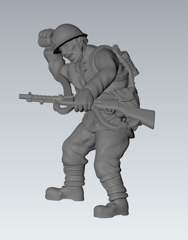 WWII Japanese SNLF Squad (5 models) Various Scales Historical Wargaming