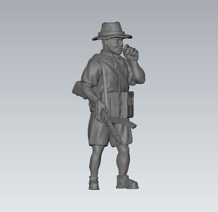 WWII Asian Native Irregular Fighters (6 models) Various Scales Historical Wargaming