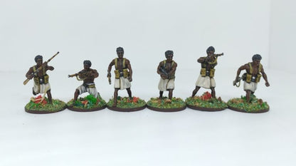 WWII Papuan Fighters (6 models) Various Scales Historical Wargaming (US tariffs are pre-paid by us)