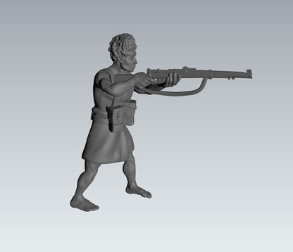 WWII Papuan Fighters (6 models) Various Scales Historical Wargaming (US tariffs are pre-paid by us)