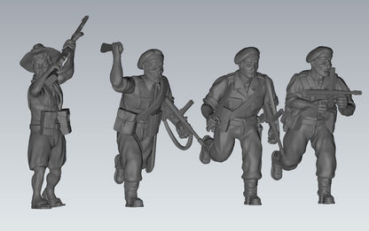 WWII Australian Independent Company Squad (9 models) Various Scales Historical Wargaming