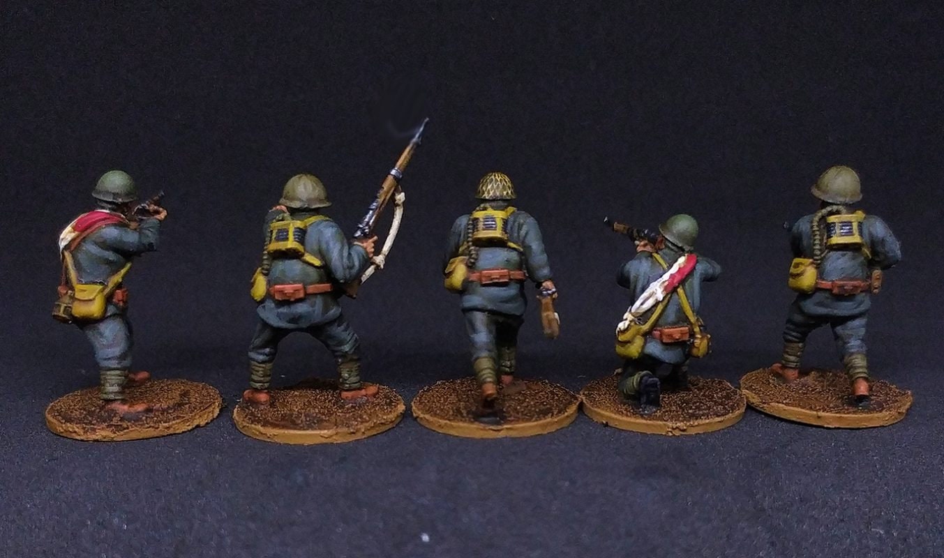 WWII Japanese Special Naval Landing Force Riflemen (5 models) Various Scales Historical Wargaming