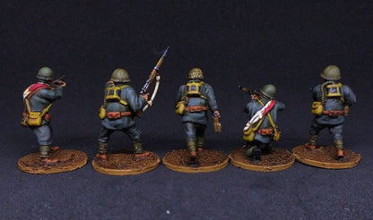 WWII Japanese Special Naval Landing Force Riflemen (5 models) Various Scales Historical Wargaming