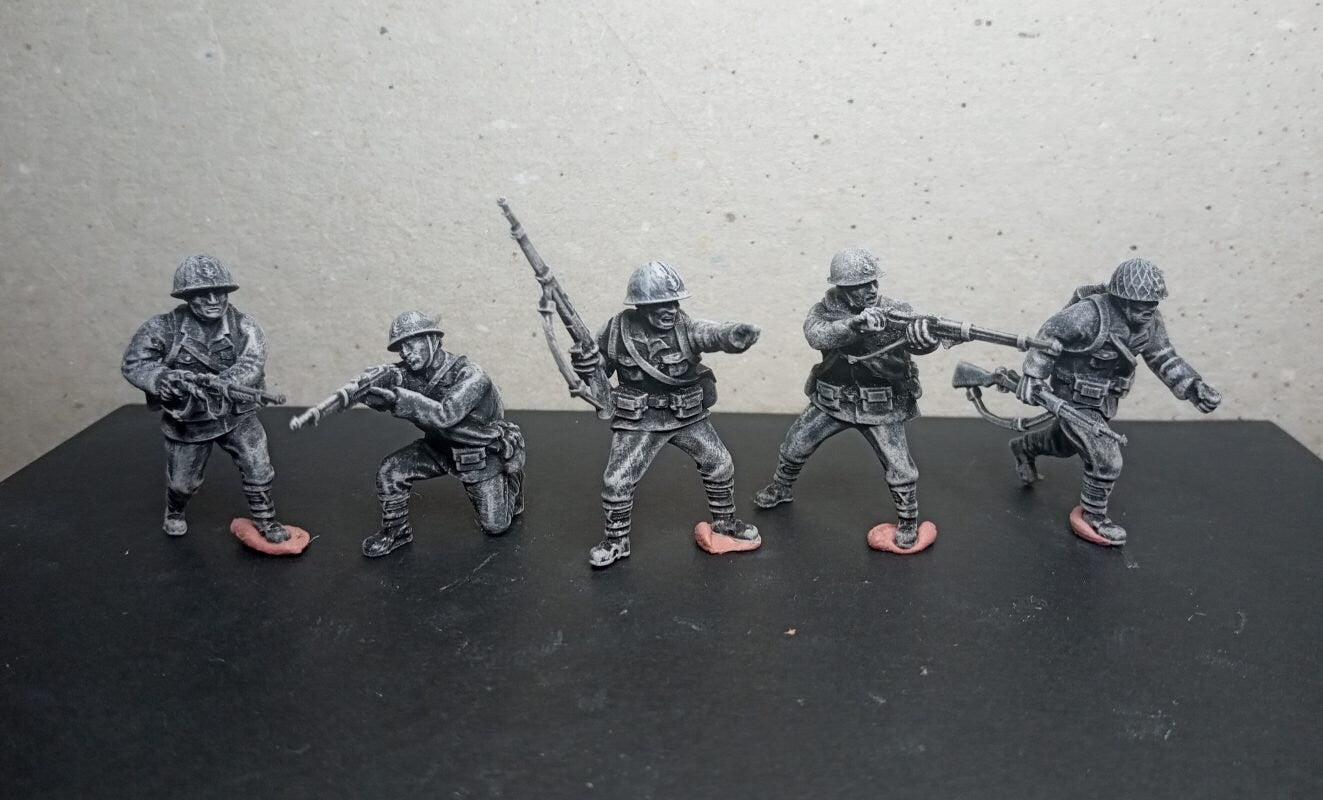 WWII Japanese Special Naval Landing Force Riflemen (5 models) Various Scales Historical Wargaming (US tariffs are pre-paid by us)
