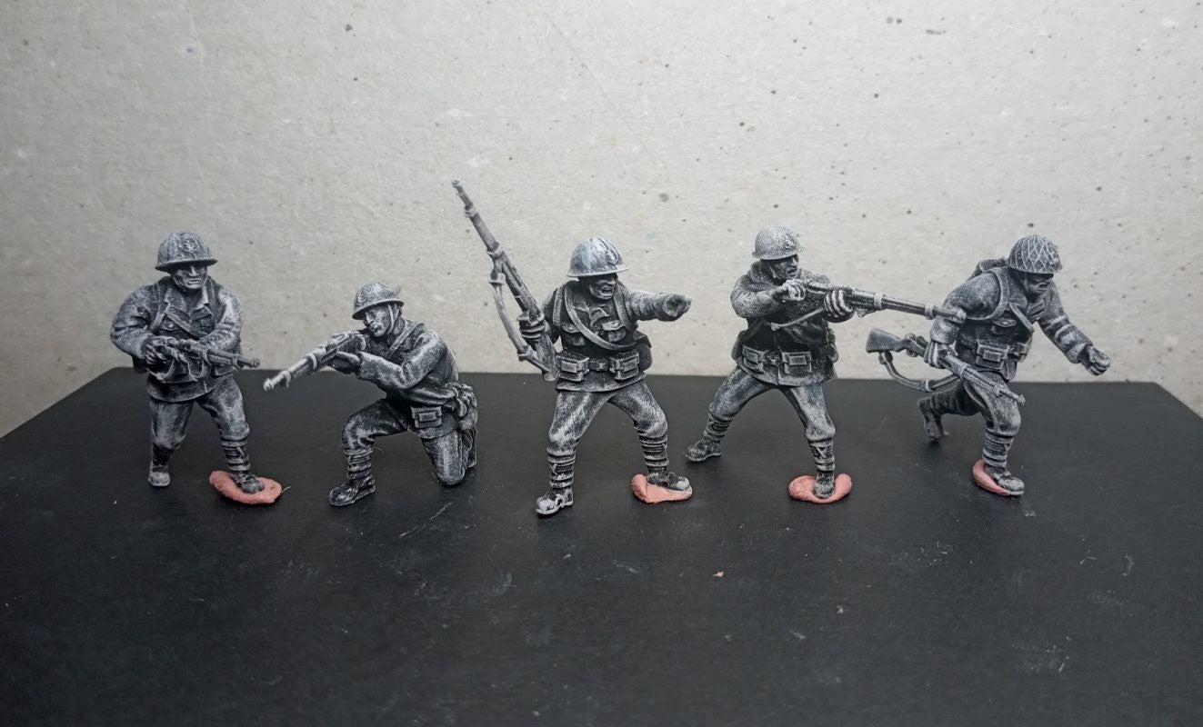 WWII Japanese Special Naval Landing Force Riflemen (5 models) Various Scales Historical Wargaming