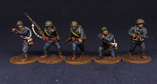 WWII Japanese Special Naval Landing Force Riflemen (5 models) Various Scales Historical Wargaming (US tariffs are pre-paid by us)