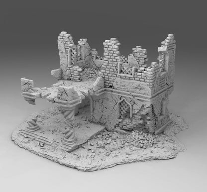 Wargaming Terrain Damaged Arab Building 4 Various Scales Historical Wargaming