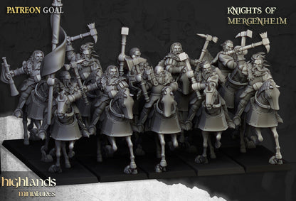 30mm Highland Miniatures Knights of Mergenheim x10 suitable for WFB