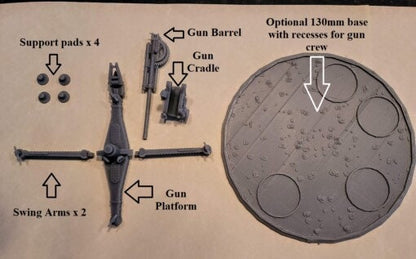 WWII Hungarian Bofors 80mm Model 2938M AA gun Various Scales Historical Wargaming (US tariffs are pre-paid by us)