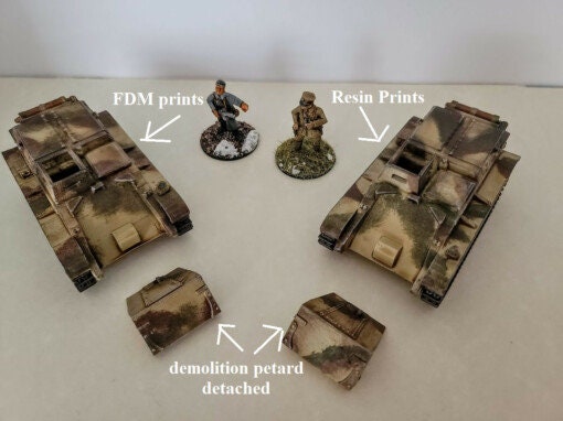 WWII German Borgward IV A Demolition Vehicle Various Scales Historical Wargaming (1 model)