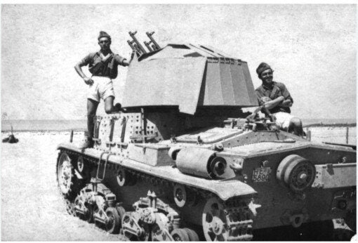 WWII Italian M15-42 tank + AA turret Various Scales Historical Wargaming