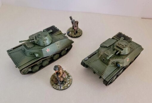 WWII Soviet T-40 Light Tank Various Scales Historical Wargaming (1 model)