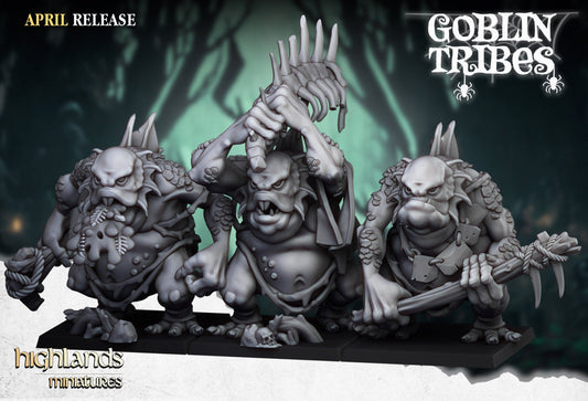 28mm Highland Miniatures Swamp Trolls  suitable for WFB AOS