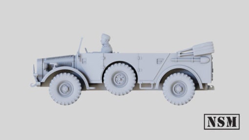WWII German Horch 108 Heavy Field Car with Driver Various Scales (US tariffs are pre-paid by us)