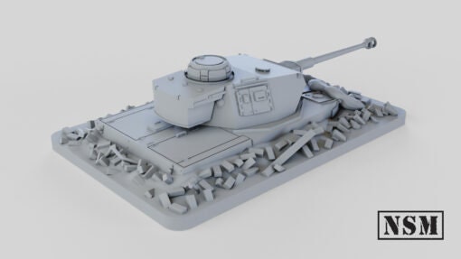WWII German Panzerturm – Dug in Panzer IV Various Scales Historical Wargaming