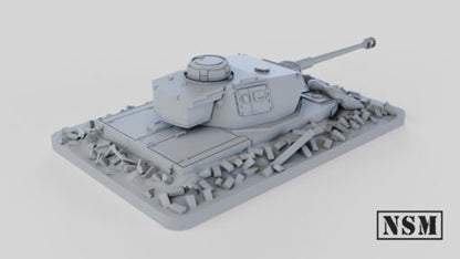 WWII German Panzerturm – Dug in Panzer IV Various Scales Historical Wargaming