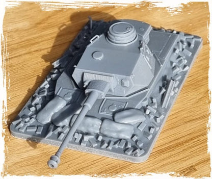 WWII German Panzerturm – Dug in Panzer IV Various Scales Historical Wargaming (US tariffs are pre-paid by us)