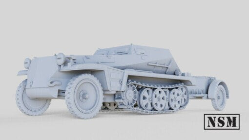 WWII German Sd.kfz 252 Armoured Ammunition Carrier with a Tow Various Scales Historical Wargaming