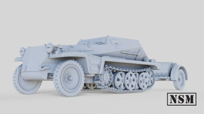 WWII German Sd.kfz 252 Armoured Ammunition Carrier with a Tow Various Scales Historical Wargaming