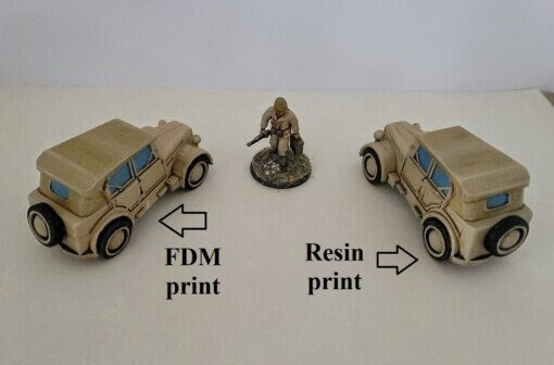 WWII Italian Fiat 508 Coloniale Car Various Scales Historical Wargaming (1 model) (US tariffs are pre-paid by us)