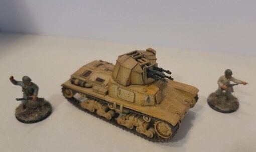 WWII Italian M15-42 tank + AA turret Various Scales Historical Wargaming