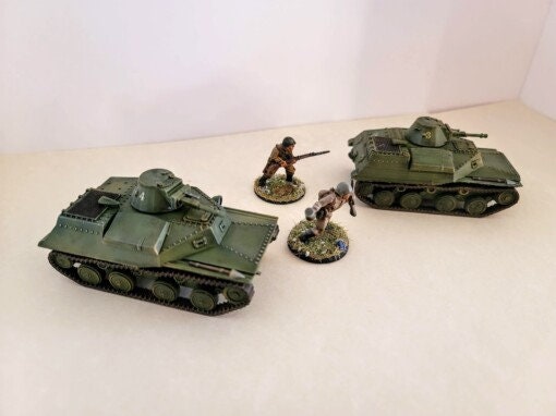 WWII Soviet T-40 Light Tank Various Scales Historical Wargaming (1 model)