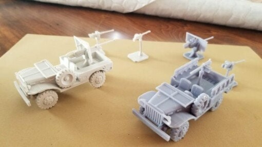 WWII US WC 52 34 Ton Truck Various Scales Historical Wargaming